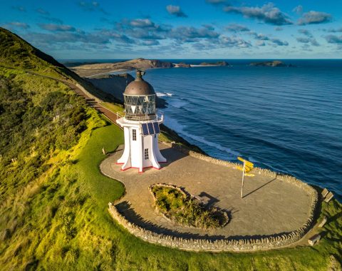 Luftaufnahme der Landschaft rund um Cape Reinga Fotocredit Heiko Beyer